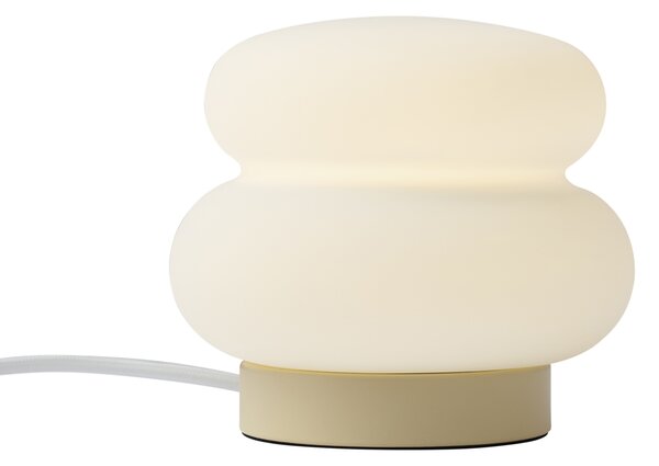 Lampă de masă Japandi bej cu sticlă opal 15cm - Kumo