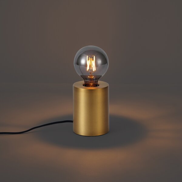Lampă de masă modernă alamă 13cm - Cylinder
