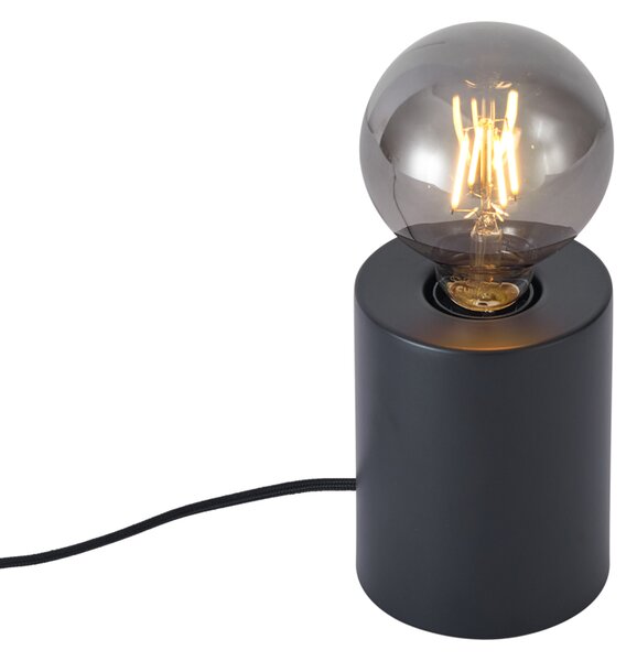 Lampă de masă modernă neagră 13cm - Cylinder