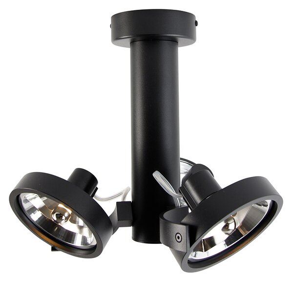 Spot modern negru reglabil cu 3 lumini - Goes