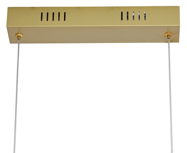 Lampă suspendată de design aurie dreptunghiulară cu 3 trepte de intensitate luminoasă - Krisscross