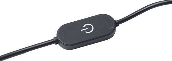 Lampă de masă de design bej, incl. LED, cu 3 trepte de intensitate luminoasă - Boomerang