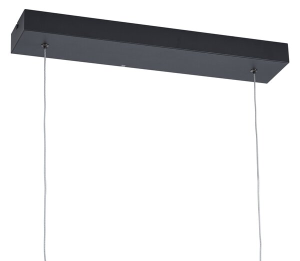 Lampă suspendată de design H neagră cu auriu, incl. LED cu 3 trepte de intensitate luminoasă - Joy