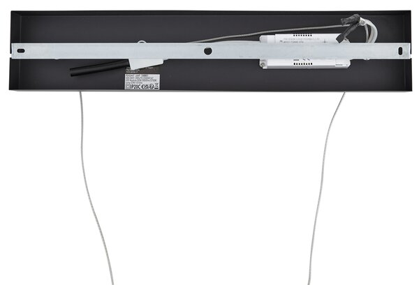 Lampă suspendată de design H neagră cu auriu, incl. LED cu 3 trepte de intensitate luminoasă - Joy