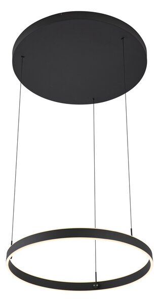 Lampă suspendată de design neagră cu 3 trepte de intensitate luminoasă - Titmus