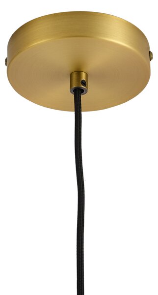 Lampă suspendată de design bronz cu sticlă transparentă - Domo