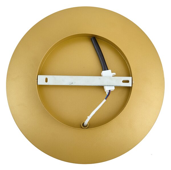Lampă de perete modernă aurie 34,5 cm cu 2 lumini - Sunrise