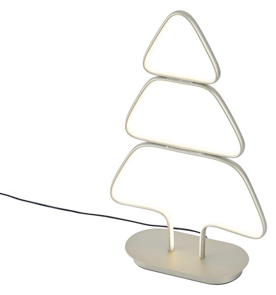 Lampă de masă de Crăciun din oțel, brad de Crăciun, inclusiv LED - Arbre