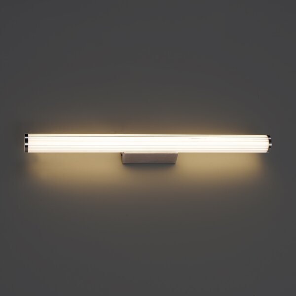 Lampă de perete retro Gunmetal 80,4 cm incl. LED IP44 - Coco