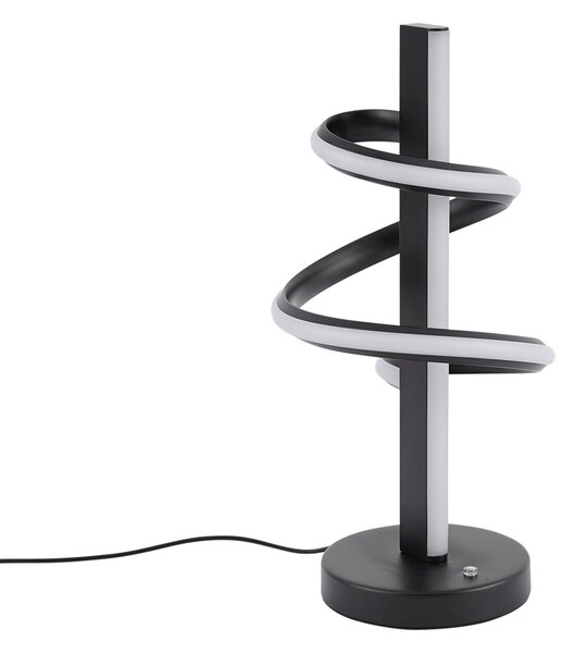Lampă de masă de design neagră, incl. LED, cu dimmer și comutator cu 3 căi - Rolla