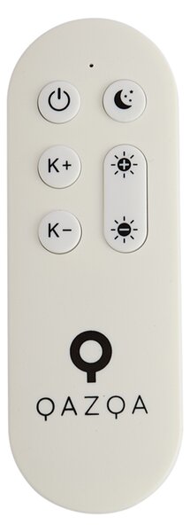 Plafonieră inteligentă bej 35cm incl. LED și telecomandă - Flat Drum