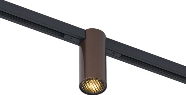 Spot modern bronz închis pentru sistem de șină monofazat GU10 35mm - Slimline Nubee Honey