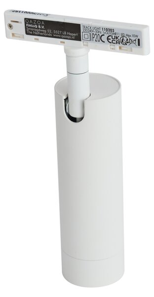 Spot modern alb pentru sistem de șină monofazat GU10 35mm - Slimline Uzzy