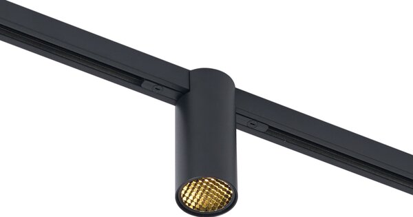 Spot modern negru pentru sistem de șină monofazat GU10 35mm - Slimline Nubee Honey