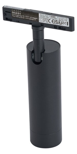 Spot modern negru pentru sistem de șină monofazat GU10 35mm - Slimline Uzzy