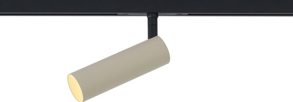 Spot modern bej cu negru pentru sistem de șină monofazat GU10 35mm - Slimline Uzzy