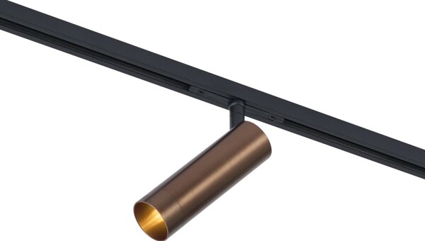Spot modern bronz închis pentru sistem de șină monofazat GU10 35mm - Slimline Uzzy