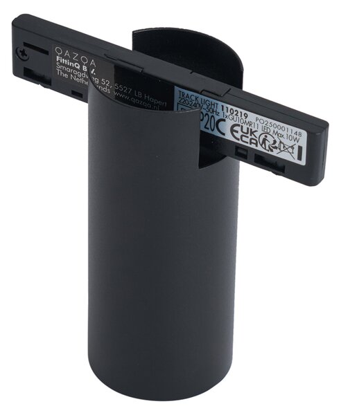Spot modern negru pentru sistem de șină monofazat GU10 35mm - Slimline Nubee Honey