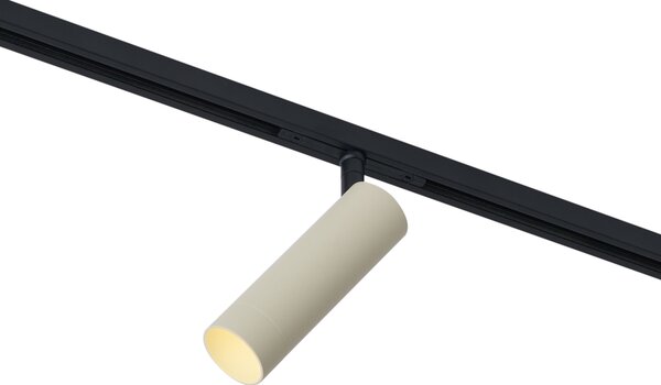 Spot modern bej cu negru pentru sistem de șină monofazat GU10 35mm - Slimline Uzzy