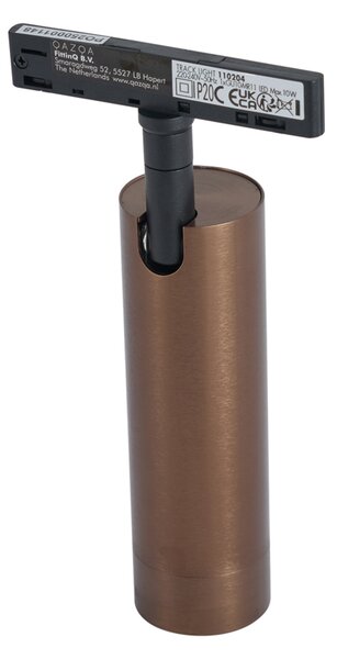 Spot modern bronz închis pentru sistem de șină monofazat GU10 35mm - Slimline Uzzy