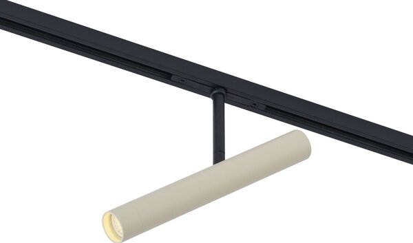 Spot modern bej cu negru pentru sistem de șină monofazat - Slimline Avery