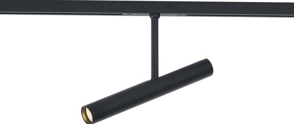 Spot modern negru pentru sistem de șină monofazat - Slimline Avery