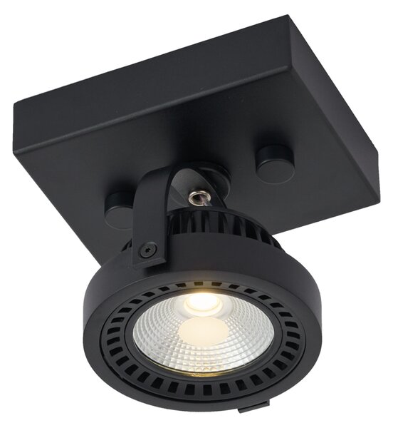 Spot modern negru montat la suprafață, cu LED dimabil - Apollo