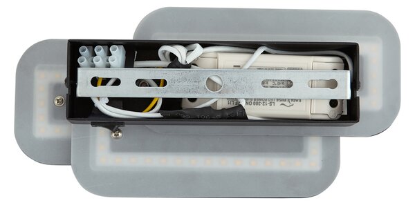 Lampă de perete modernă neagră cu LED inclus, cu 3 trepte de intensitate luminoasă - Dias