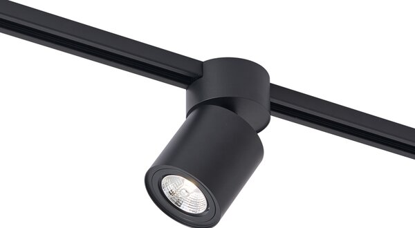 Spot modern negru pentru sistem de șină monofazat GU10 70mm - Iconic Roto