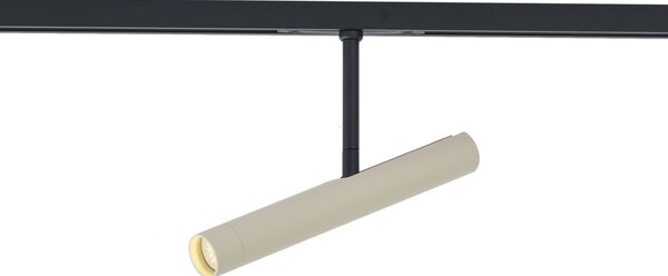 Spot modern bej cu negru pentru sistem de șină monofazat - Slimline Avery