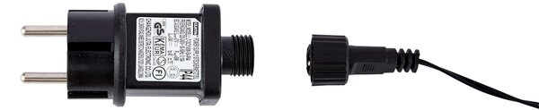 Brad de Crăciun negru cu LED IP44 - Brilli