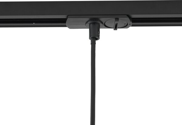 Lampă suspendată neagră modernă pentru sistem de șină monofazat GU10 70mm - Iconic Holt
