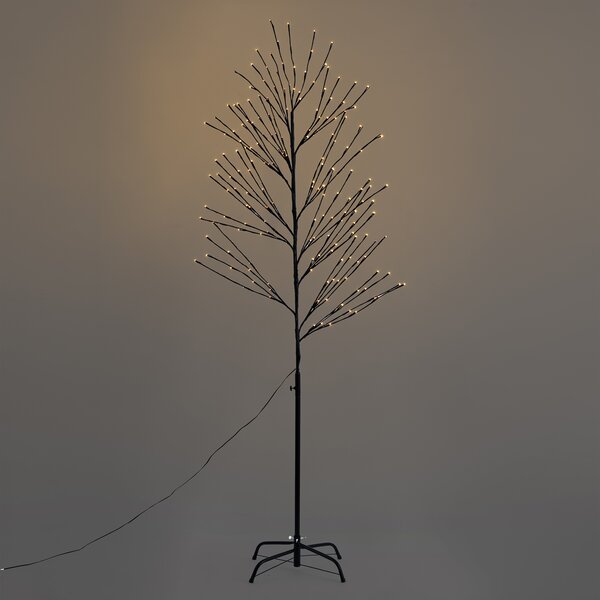 Brad de Crăciun Negru 200cm incl. LED IP44 - Vixen