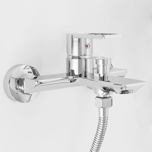 REA Flip, robinet de baie cu set de mână de duș, crom lucios, REA-B2002