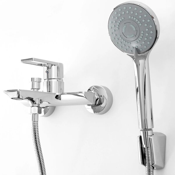 REA Flip, robinet de baie cu set de mână de duș, crom lucios, REA-B2002