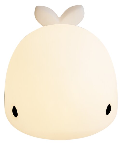 Lampă de masă albă 50 cm, cu LED, variabilă, IP54, reîncărcabilă - Baby Whale