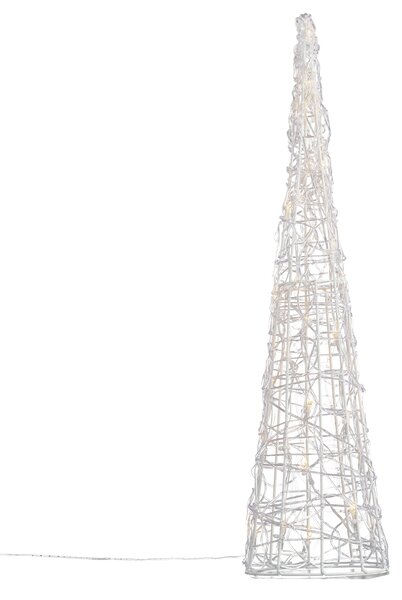 Brad de Crăciun transparent 60cm incl. LED IP44 - Coni
