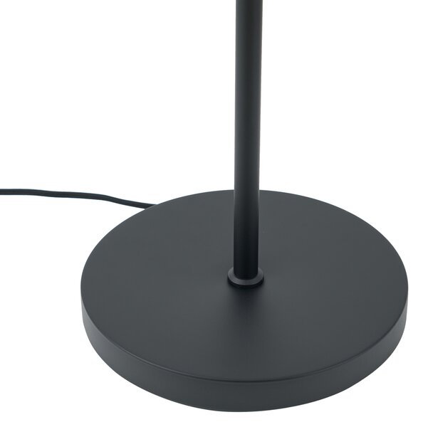 Lampă de podea de design neagră cu sticlă fumurie cu 2 lumini - Brianna