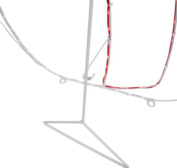 Lampă de podea de Crăciun Om de zăpadă 116cm incl. LED cu temporizator IP44 - Pax
