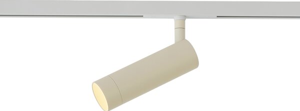 Spot modern bej cu alb pentru sistem de șină monofazat GU10 35mm - Slimline Uzzy
