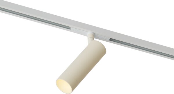 Spot modern bej cu alb pentru sistem de șină monofazat GU10 35mm - Slimline Uzzy