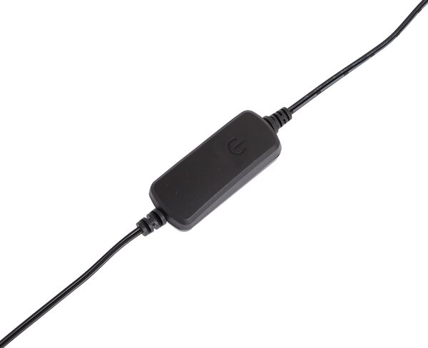 Lampă de masă de design neagră cu LED inclus, cu 3 trepte de intensitate luminoasă - Gate