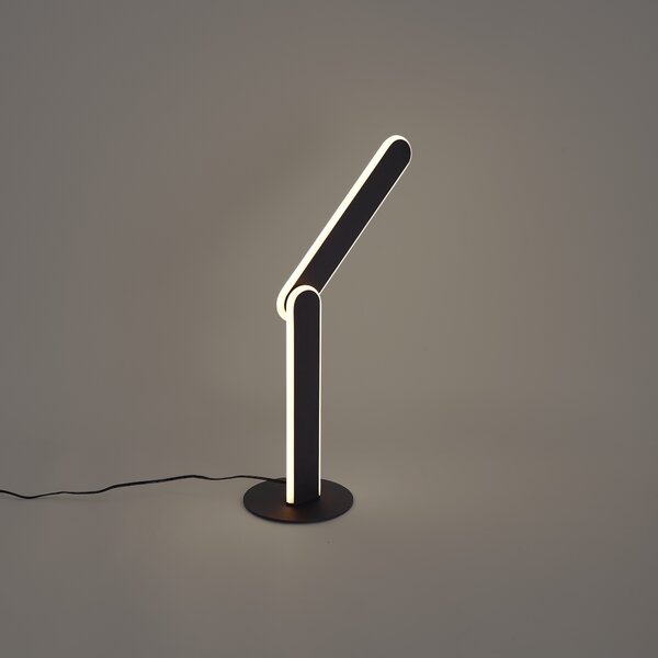 Lampă de masă de design neagră cu LED inclus, cu 3 trepte de intensitate luminoasă - Gate