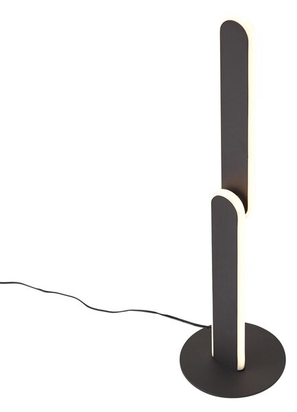 Lampă de masă de design neagră cu LED inclus, cu 3 trepte de intensitate luminoasă - Gate