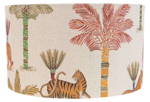 Abajur din material textil multicolor cu imprimeu animal 35/35/20