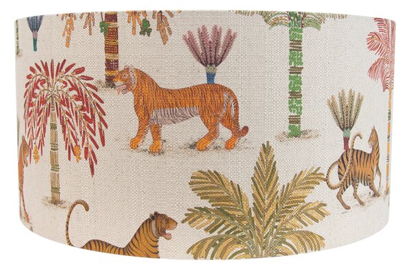 Abajur din material textil multicolor cu imprimeu animal 50/50/25