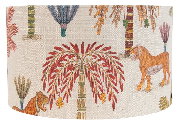 Abajur din material textil multicolor cu imprimeu animal 35/35/20