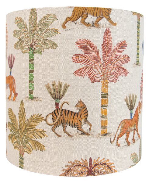 Abajur din material textil multicolor cu imprimeu animal 40/40/40
