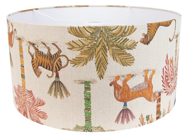 Abajur din material textil multicolor cu imprimeu animal 50/50/25