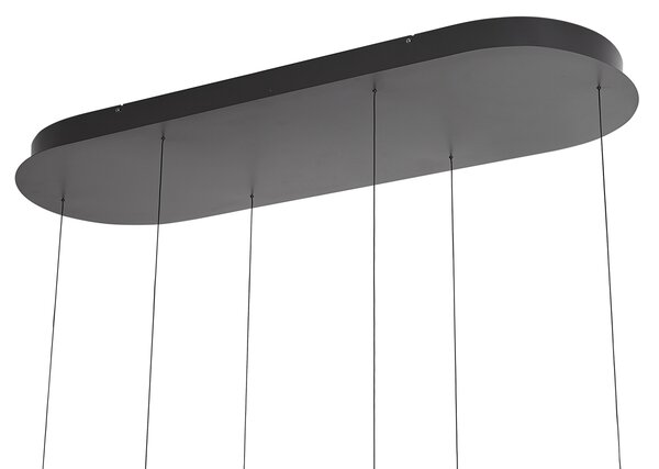 Lampă suspendată multicoloră cu LED, cu dimmer, cu 6 lumini Easylift - Witch